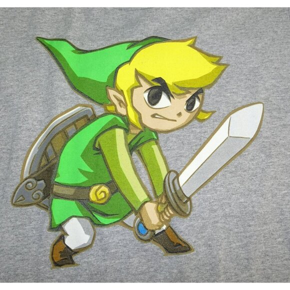 The Spirit of Zelda Spirit Tracs Gray T-Shirt Size Medium - Picture 2 of 4